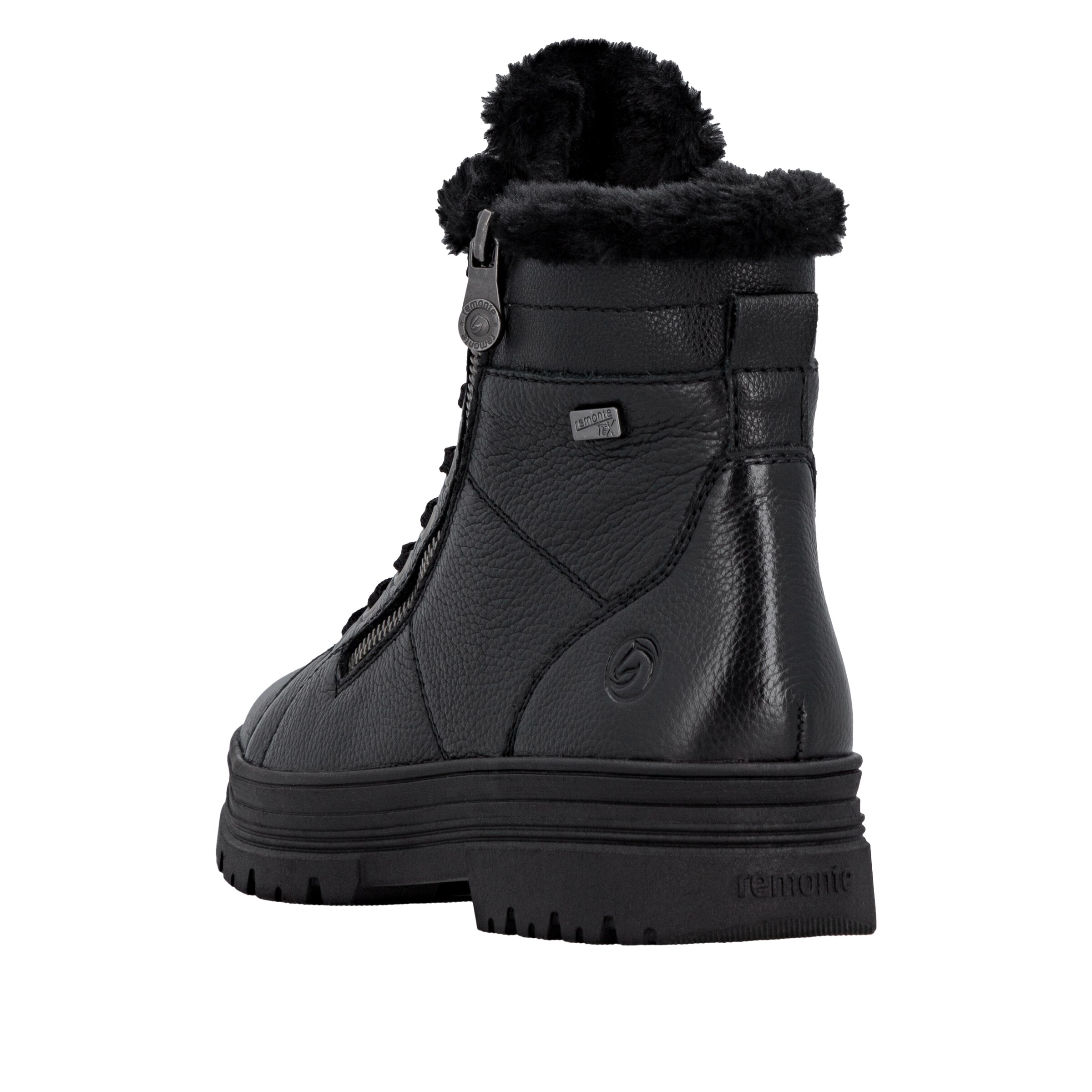 REMONTE Schnürstiefelette in Schwarz