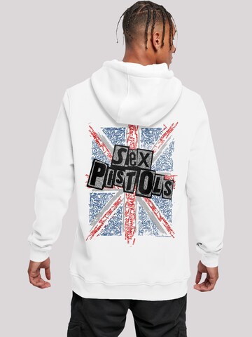 Sweat-shirt 'Sex Pistols Anarchy Flag' F4NT4STIC en blanc : devant