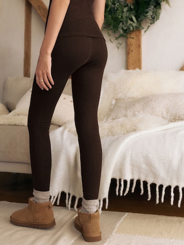 Next Skinny Leggings 'ThermoGen' in Brown