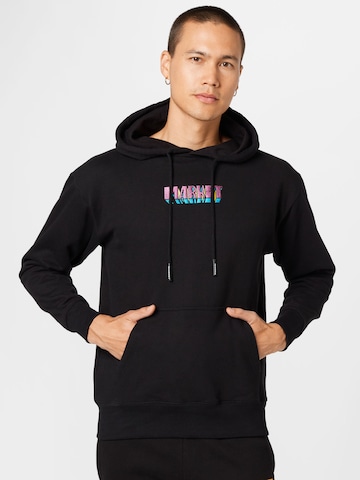 MARKET - Sudadera 'Smiley Into The Unknown' en negro: frente