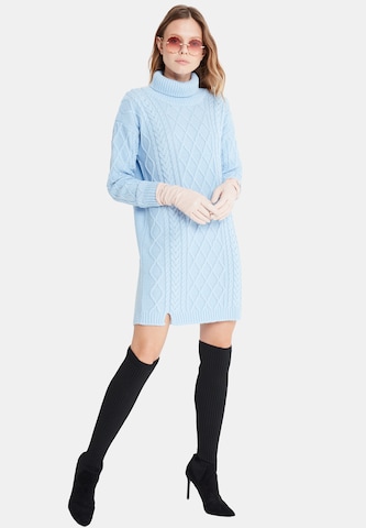 Jimmy Sanders Knitted dress 'Fiora' in Blue: front