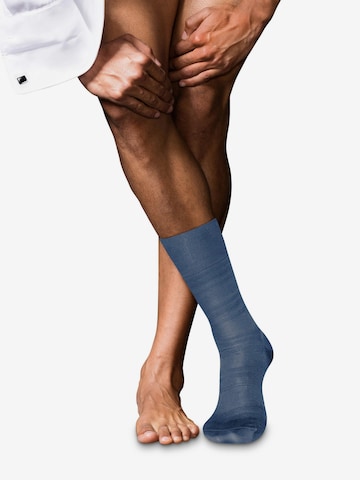 FALKE Socks 'Highshine' in Blue: front