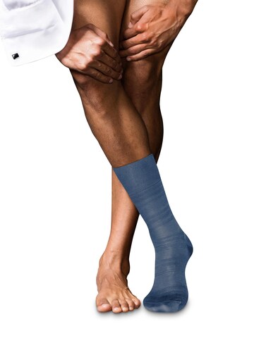 FALKE Socks 'Highshine' in Blue: front