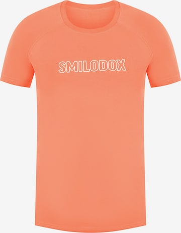 T-Shirt fonctionnel 'Timmy' Smilodox en orange : devant