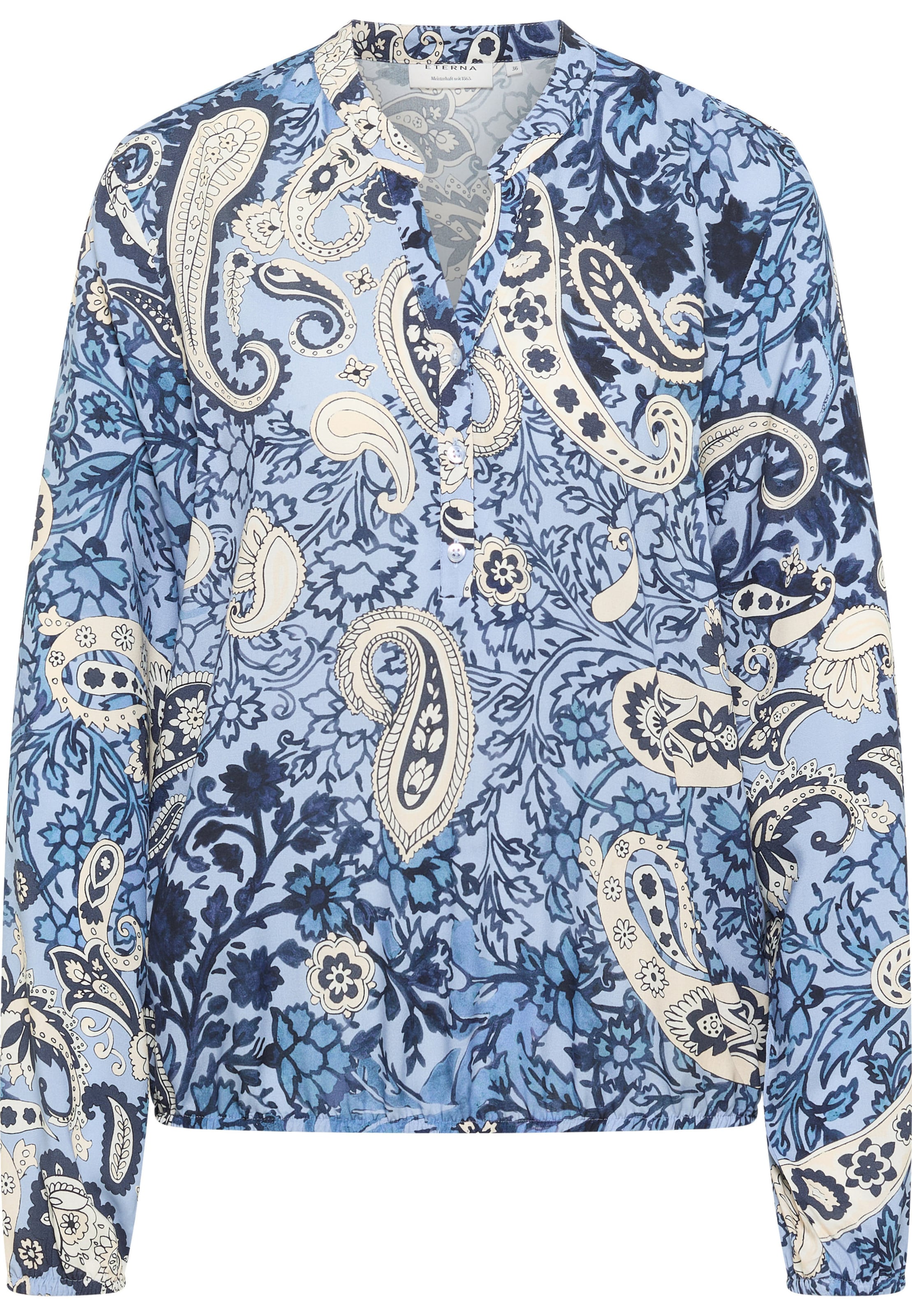 ETERNA Blouse in Blauw: voorkant