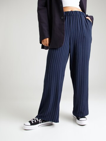 Vero Moda Curve Wide leg Broek 'VMCEMMA' in Blauw: voorkant