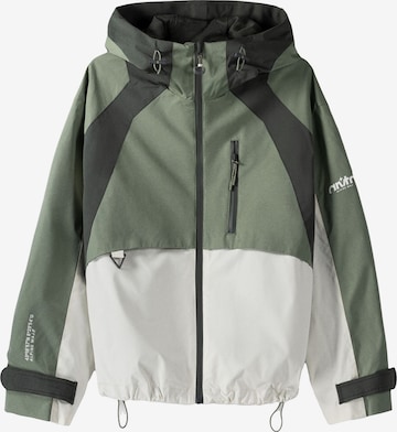 Veste mi-saison Bershka en vert : devant