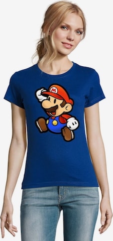 Blondie & Brownie Shirt 'Mario' in Blue: front
