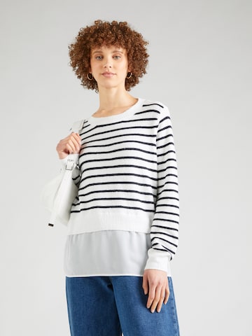 VILA Sweater 'BENTE' in White: front