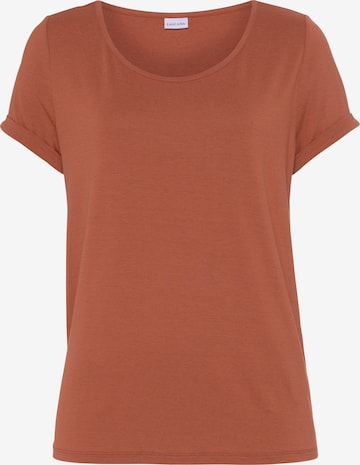 LASCANA Schlafshirt in Rot: Vorderseite