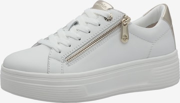 Baskets basses Tamaris en blanc : devant