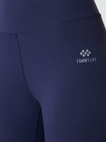 Skinny Leggings 'Gamaschen' di Tommy Life in blu