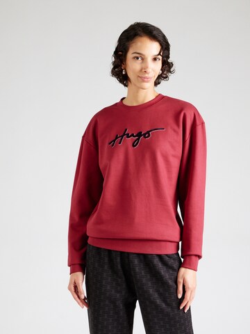 HUGO - Sudadera 'Easy' en rojo: frente