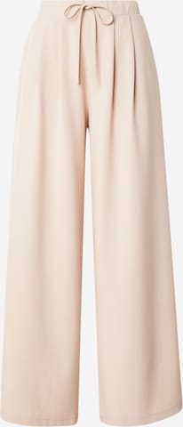 Hailys Wide Leg Laskoshousut 'Mi44ra' värissä beige: etupuoli