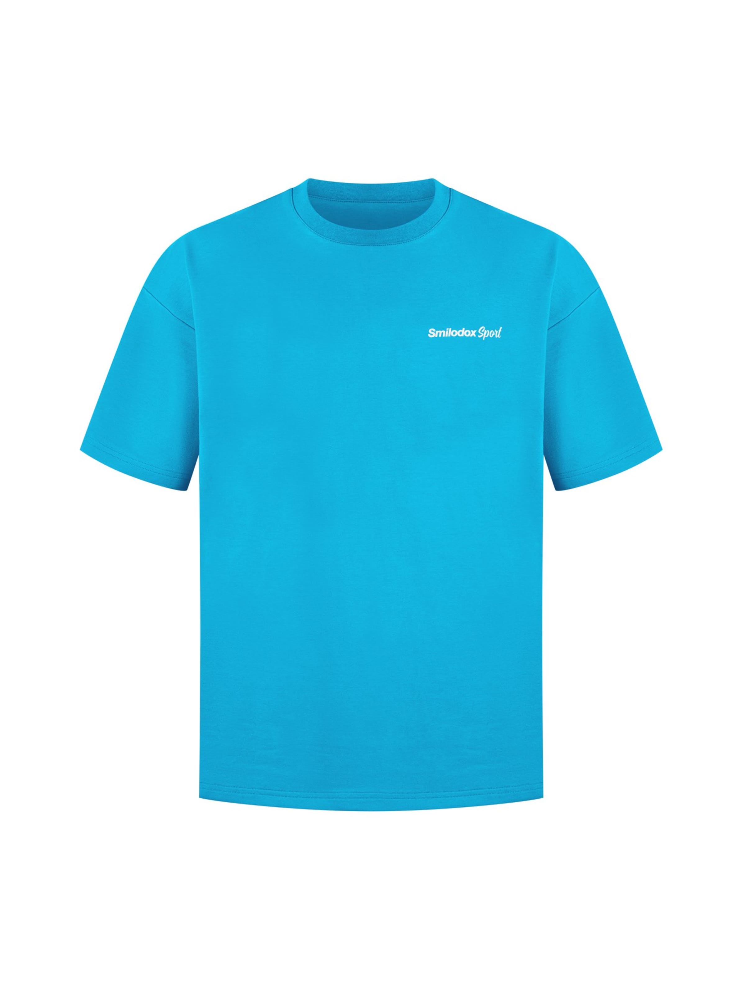 Smilodox Shirt in Blauw: voorkant