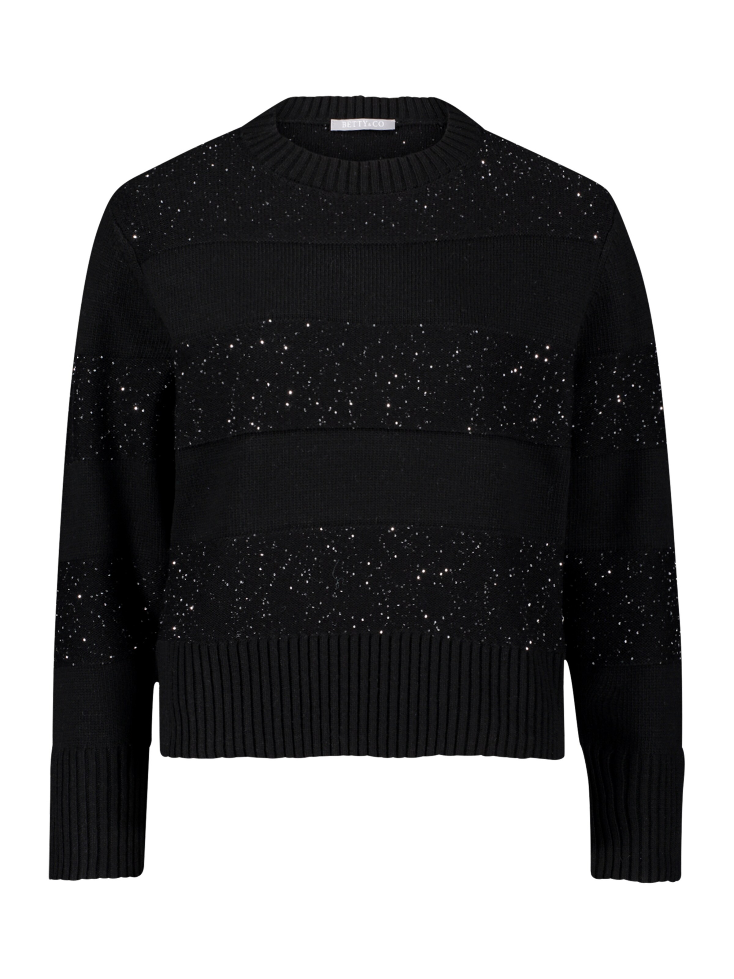 Pull-over Betty & Co en noir : devant