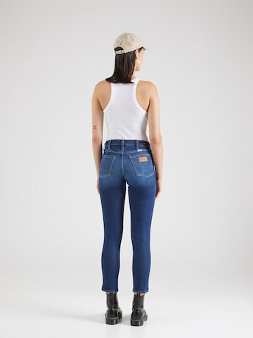 WRANGLER Skinny Fit Дънки 'SIENNA' в синьо: отзад