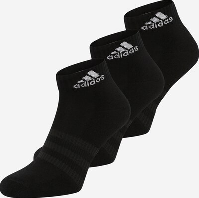ADIDAS SPORTSWEAR Chaussettes de sport 'Cushioned ' en noir / blanc, Vue avec produit