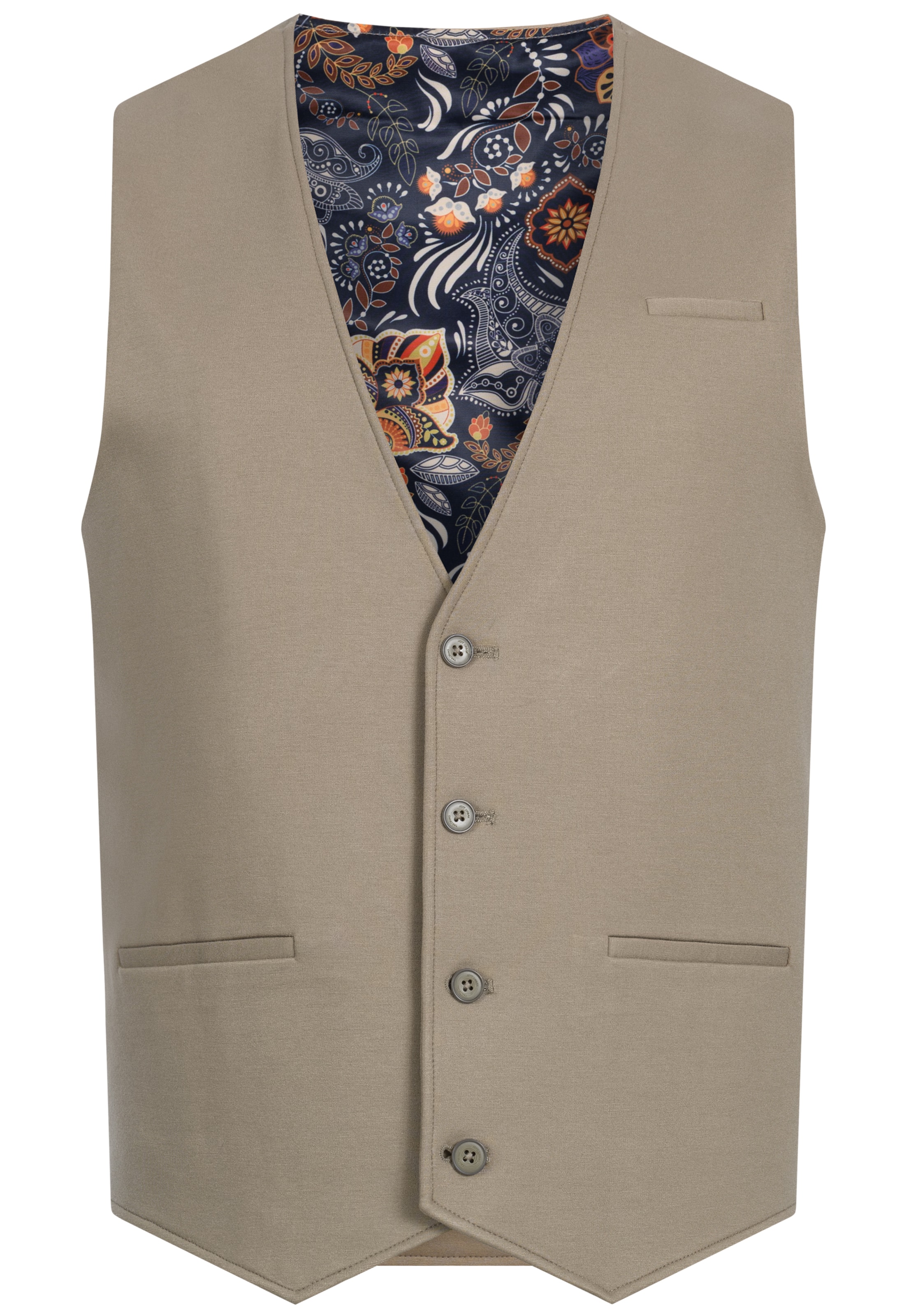 JEFF Gilet &#x27;Ezra&#x27; in Beige: voorkant