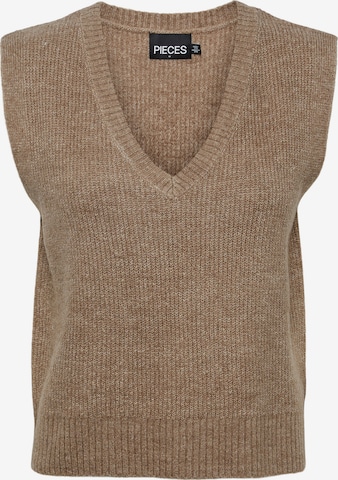 PIECES Sweater 'Jennifer' in Brown: front