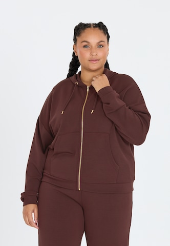 Q by Endurance Sweat jacket 'Tiamo' in Red: front