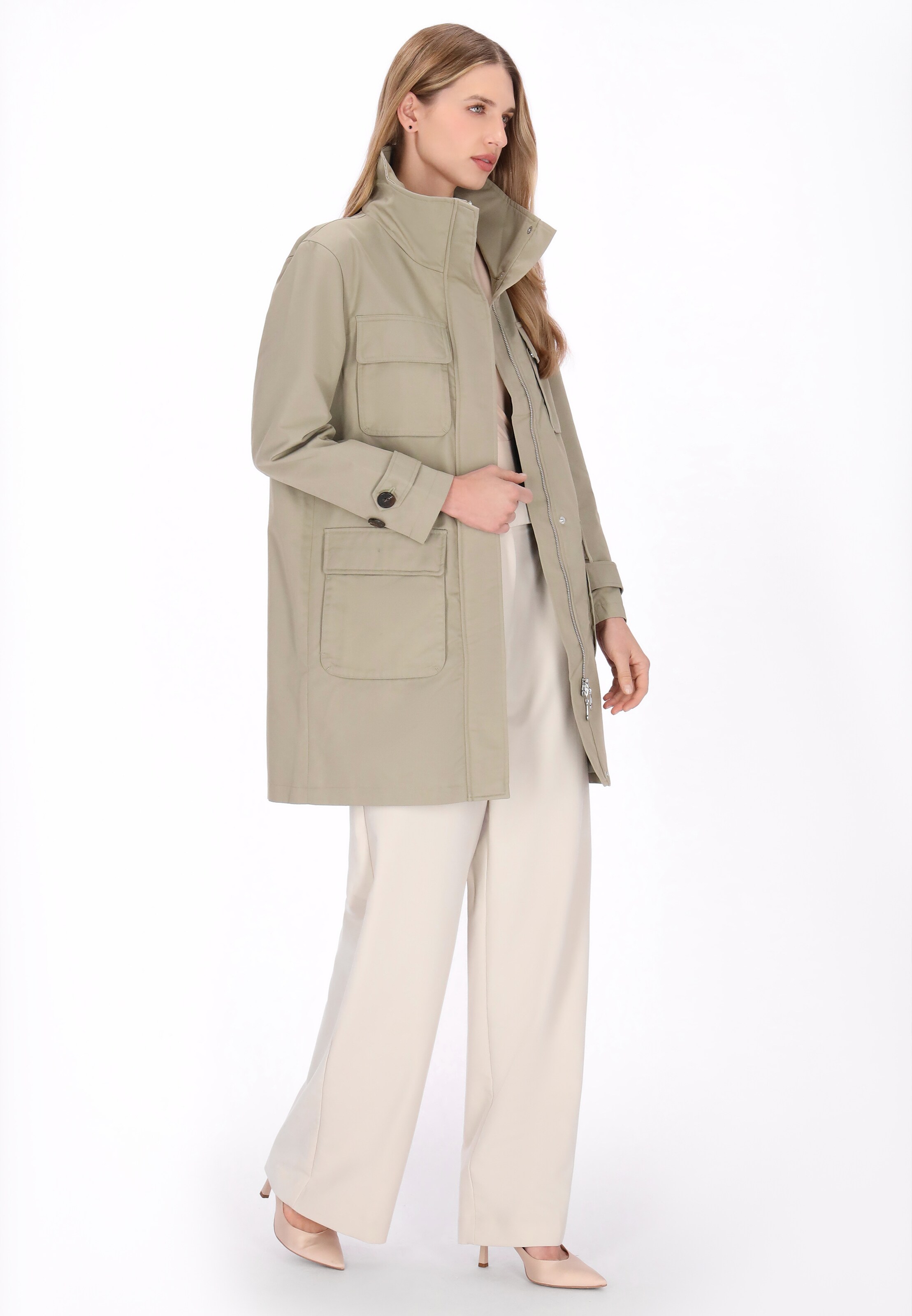 DreiMaster Klassik - Abrigo de entretiempo 'Classic' en verde