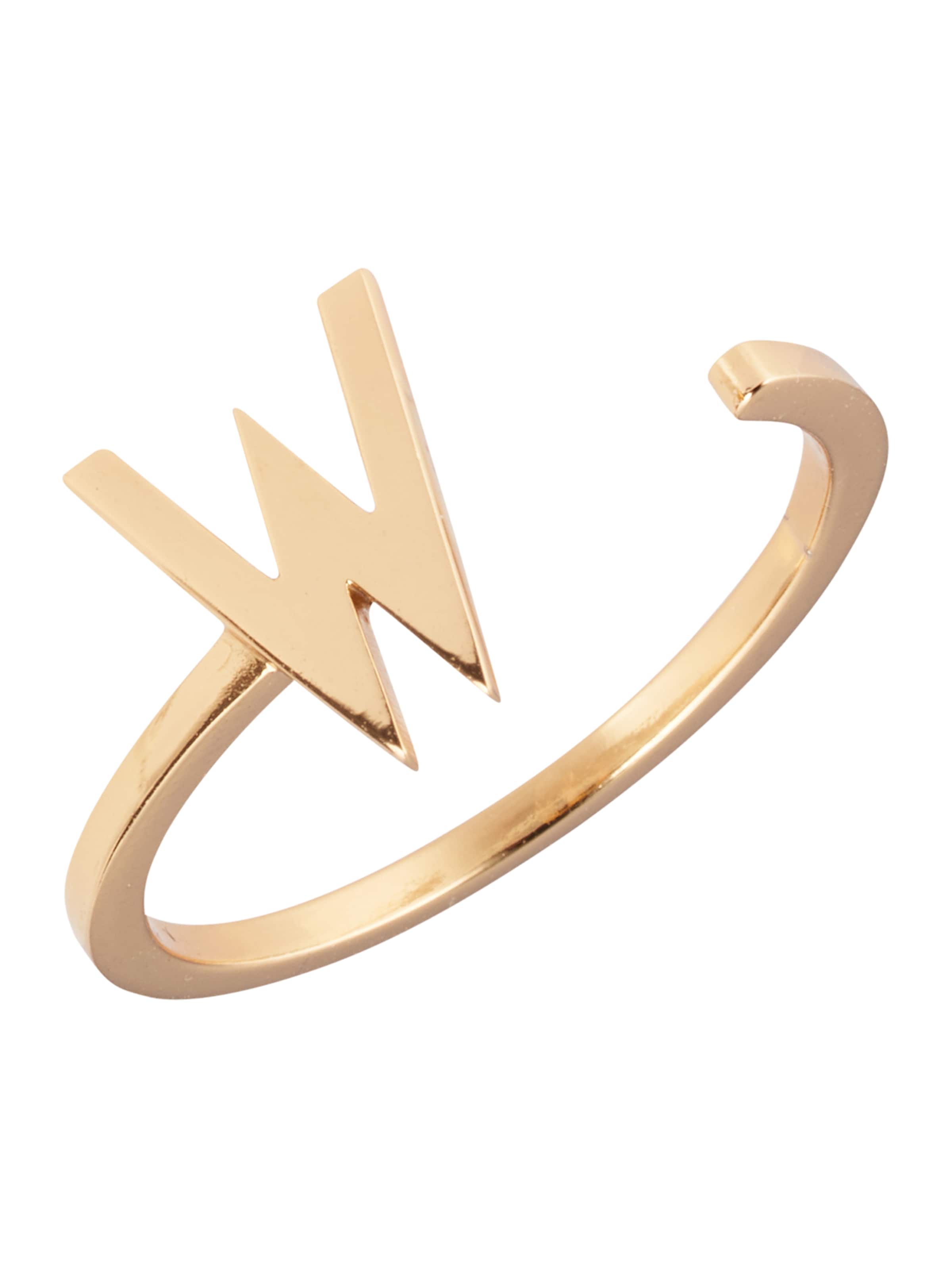 Bague Design Letters en or : devant
