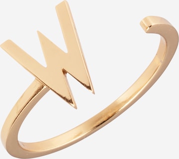 Design Letters Ring i guld: framsida
