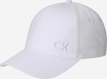 Regular Casquette Calvin Klein en blanc : devant