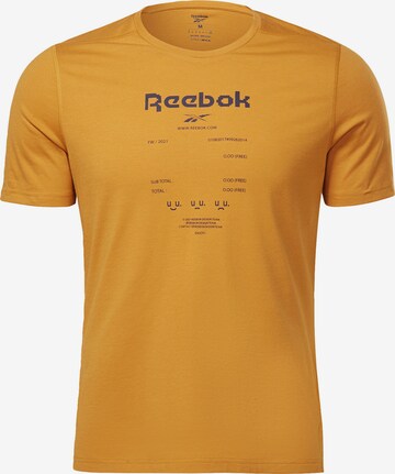 Reebok Functioneel shirt 'Graphic Move' in Oranje: voorkant