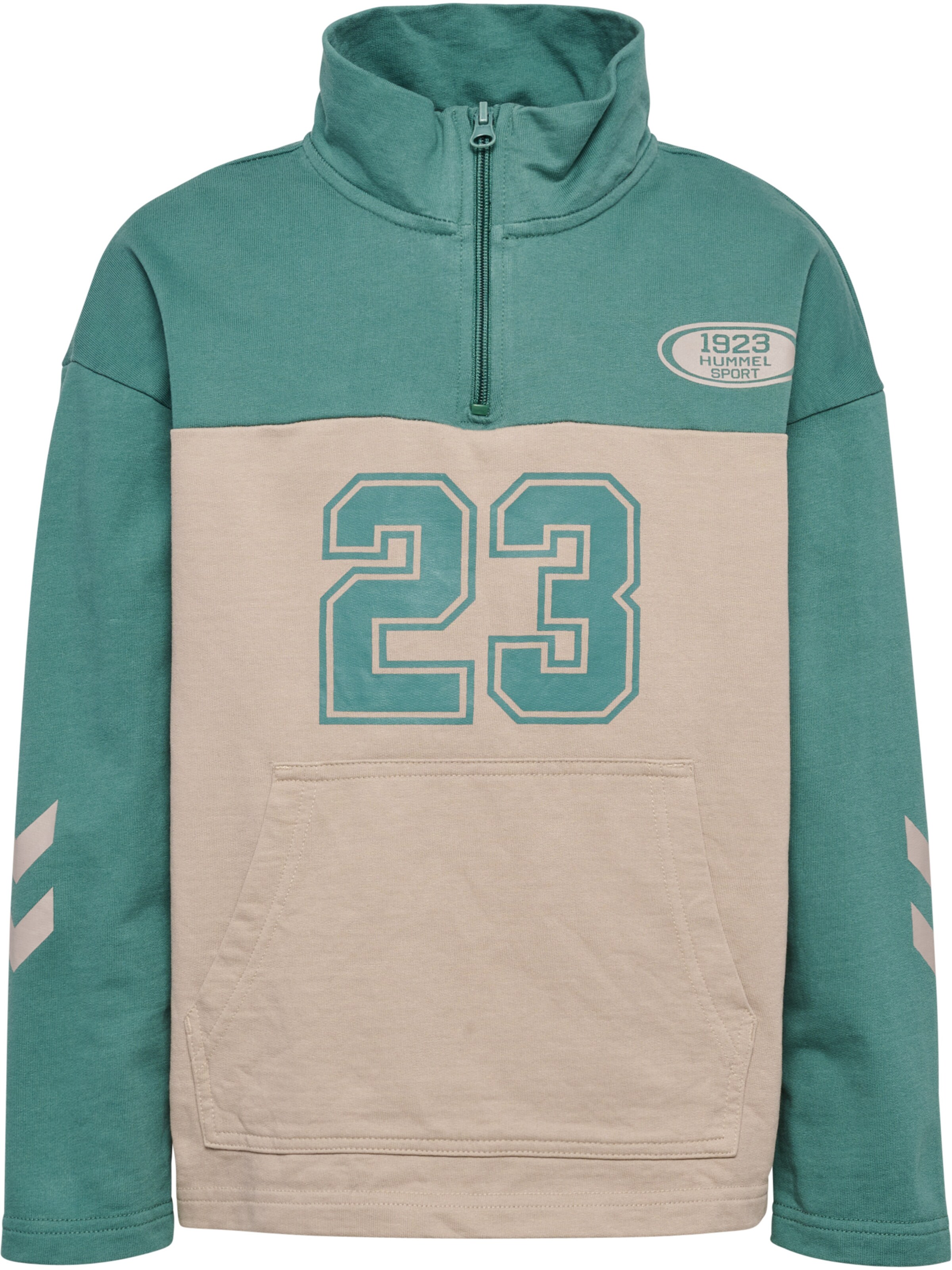 Hummel Sweatshirt 'Timmy' in Beige: voorkant