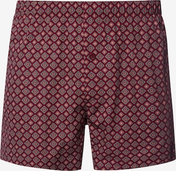 Hanro Boxer shorts ' Fancy Woven ' in Red: front