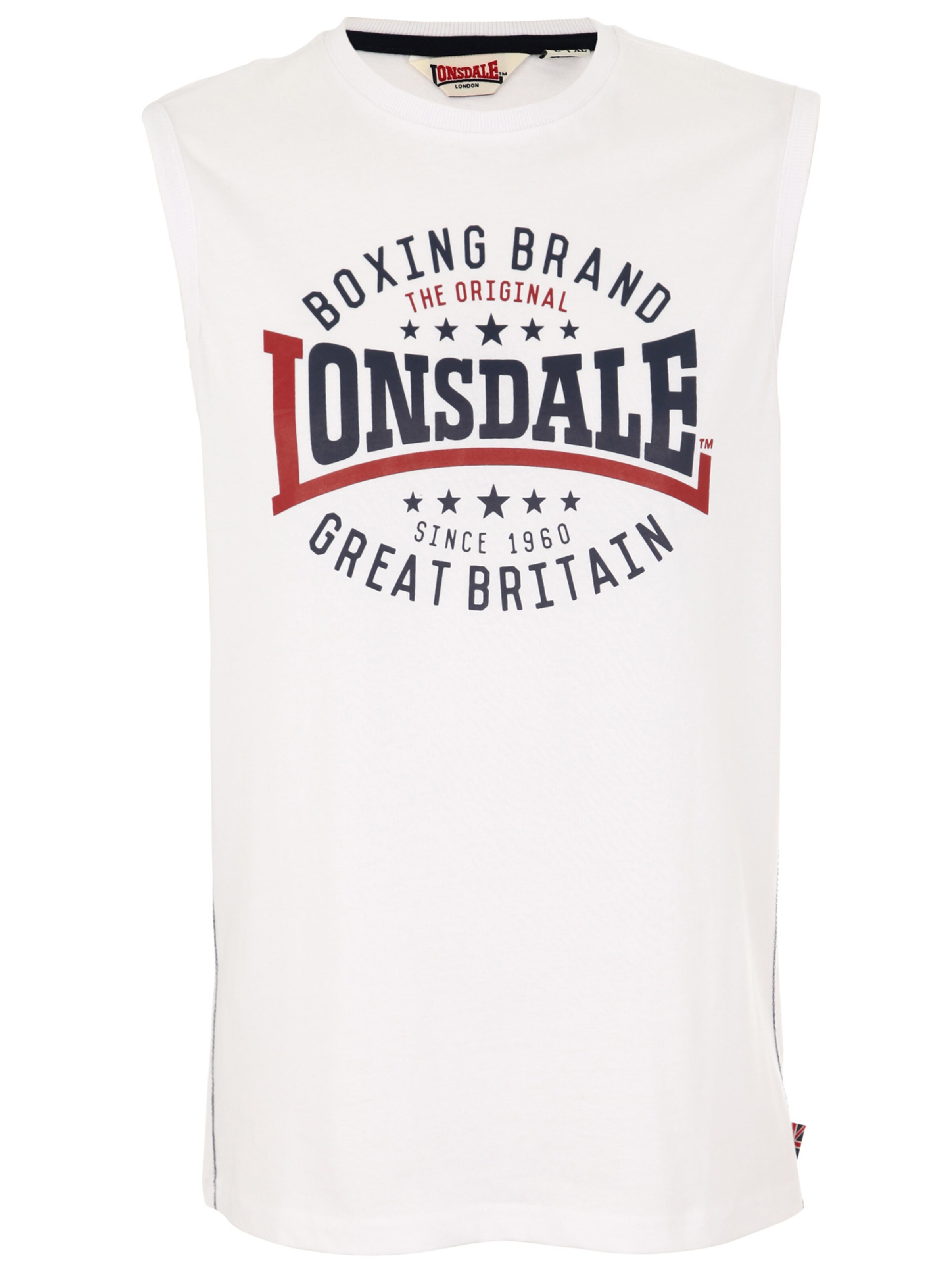 LONSDALE Μπλουζάκι σε λευκό: μπροστά
