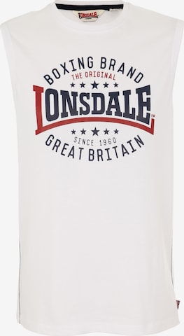 LONSDALE Футболка в Белый: спереди