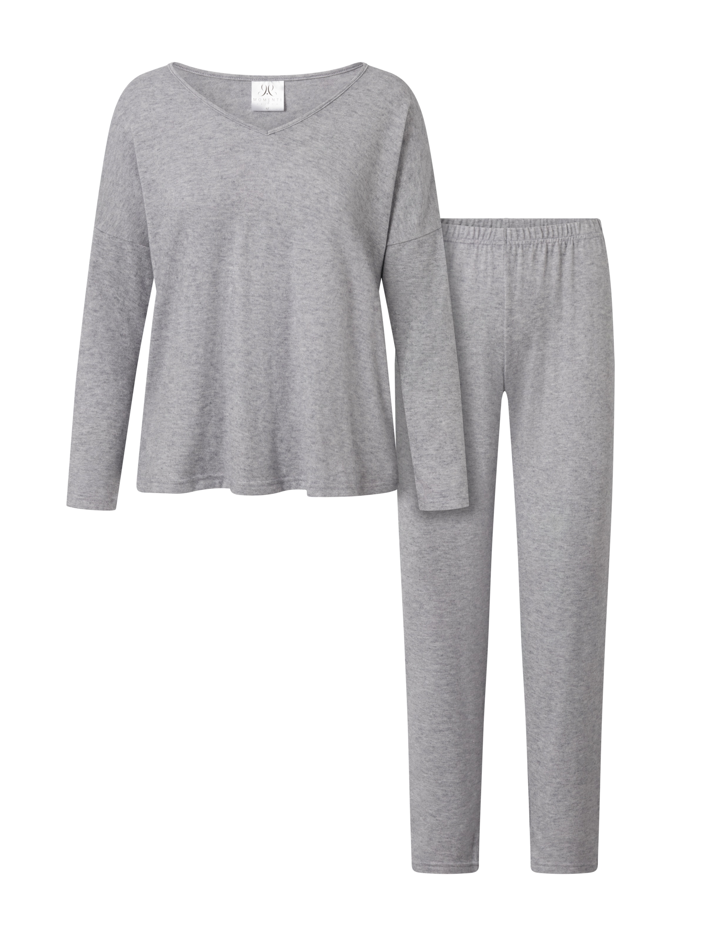Momenti Per Me Pajama 'Comfort Zone' in Grey: front