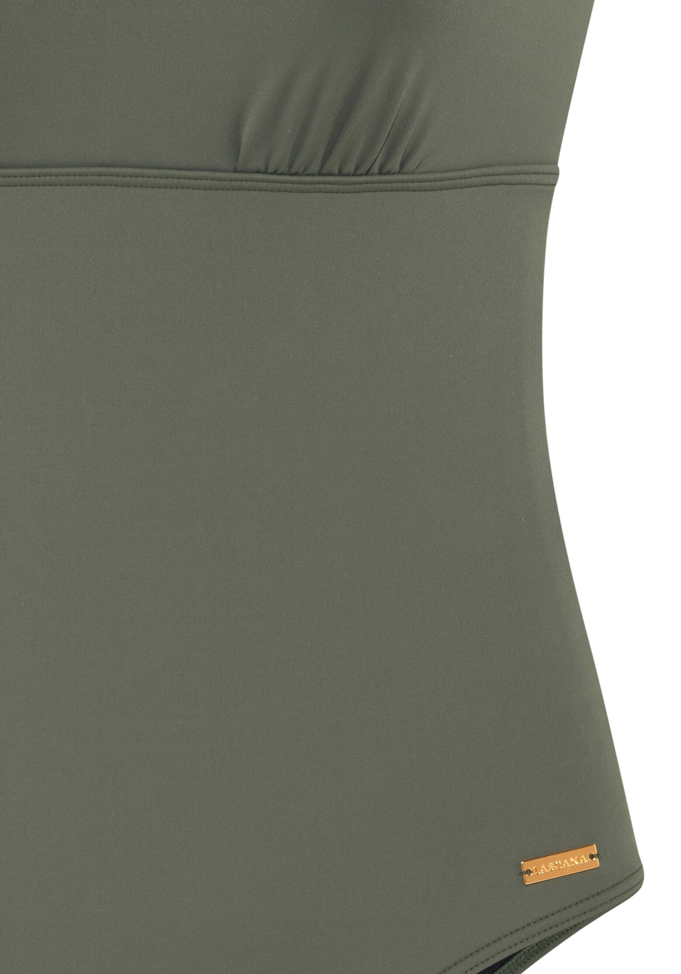 LASCANA Bygelfri Baddräkt 'Italy' i grön