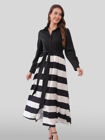 LapaPlus Blusenkleid 'Women Dress'‌‌‌‌‌ in Schwarz: Vorderseite