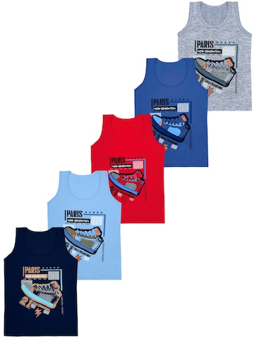 Maglietta intima di LOREZA in blu: frontale