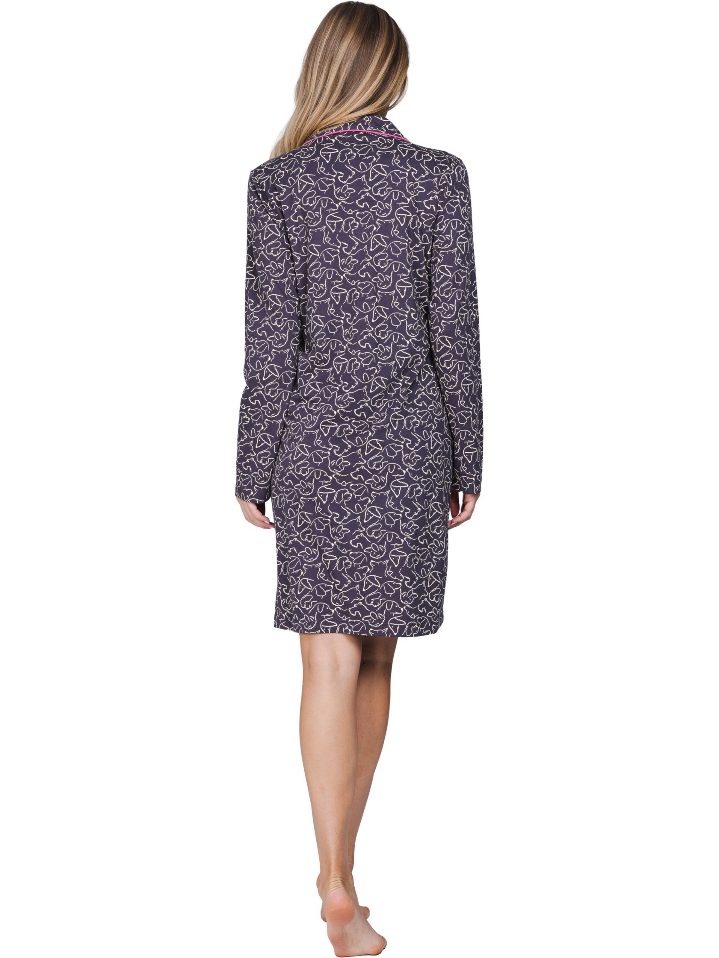 Chemise de nuit 'Furry Friend' Rebelle en gris