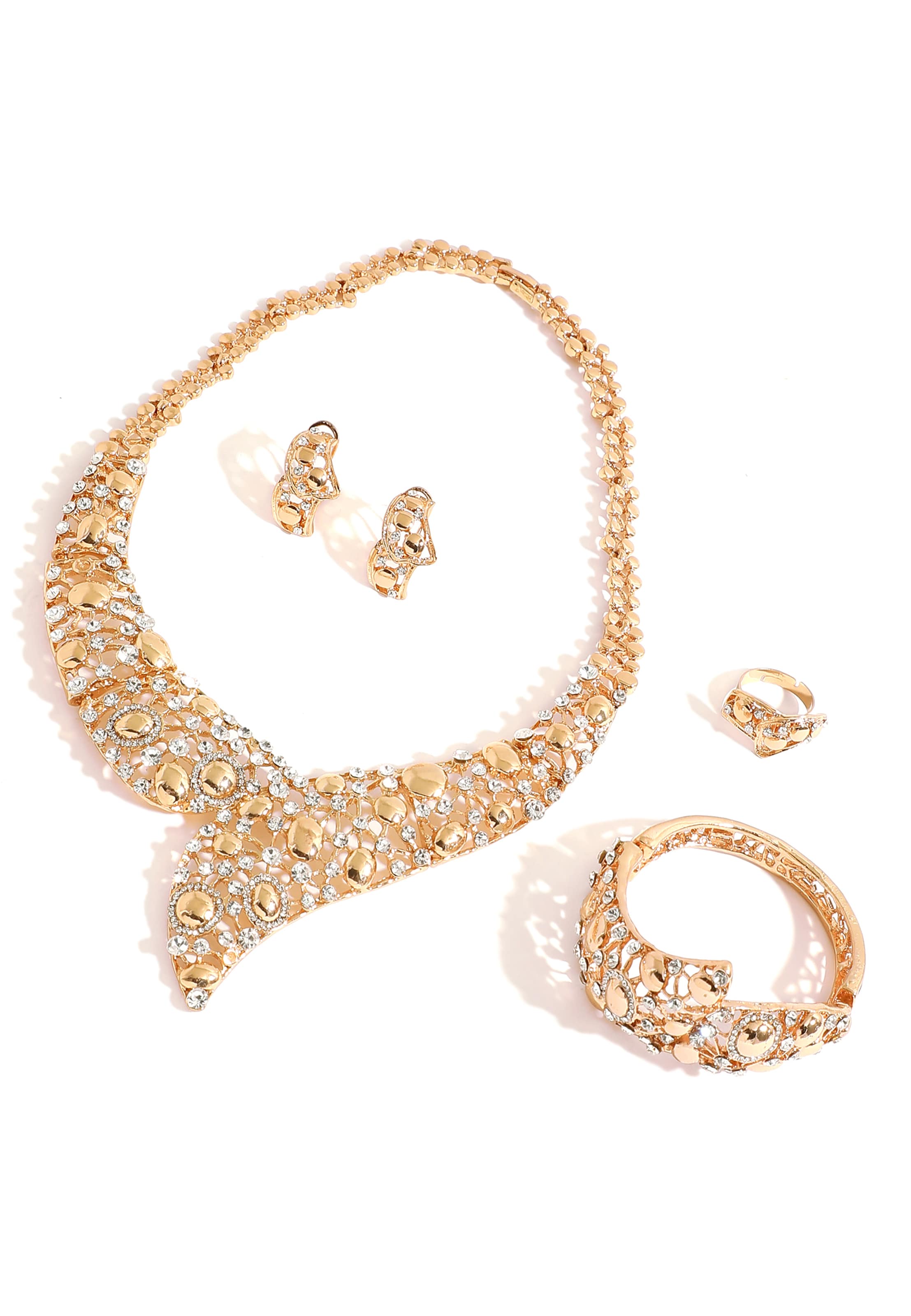 Parure de bijoux 'Laila' SOHI en or : devant