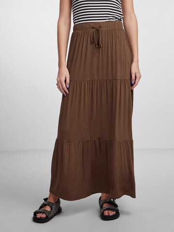 PIECES Skirt 'Neora' in Brown: front