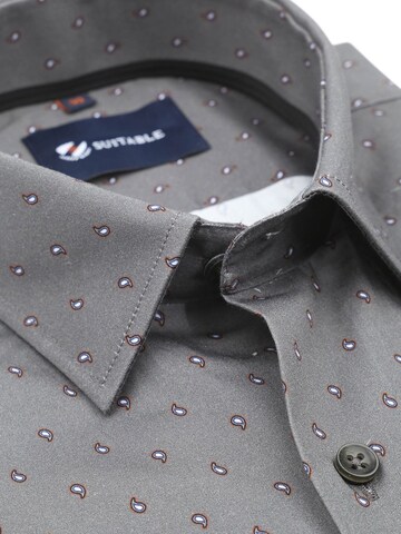 Suitable Slim fit Overhemd in Grijs