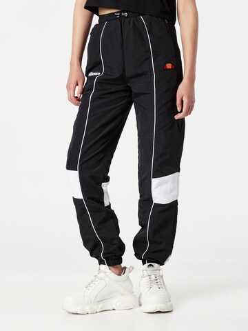 ELLESSE Дънки Tapered Leg Спортен панталон 'Noise' в черно: отпред