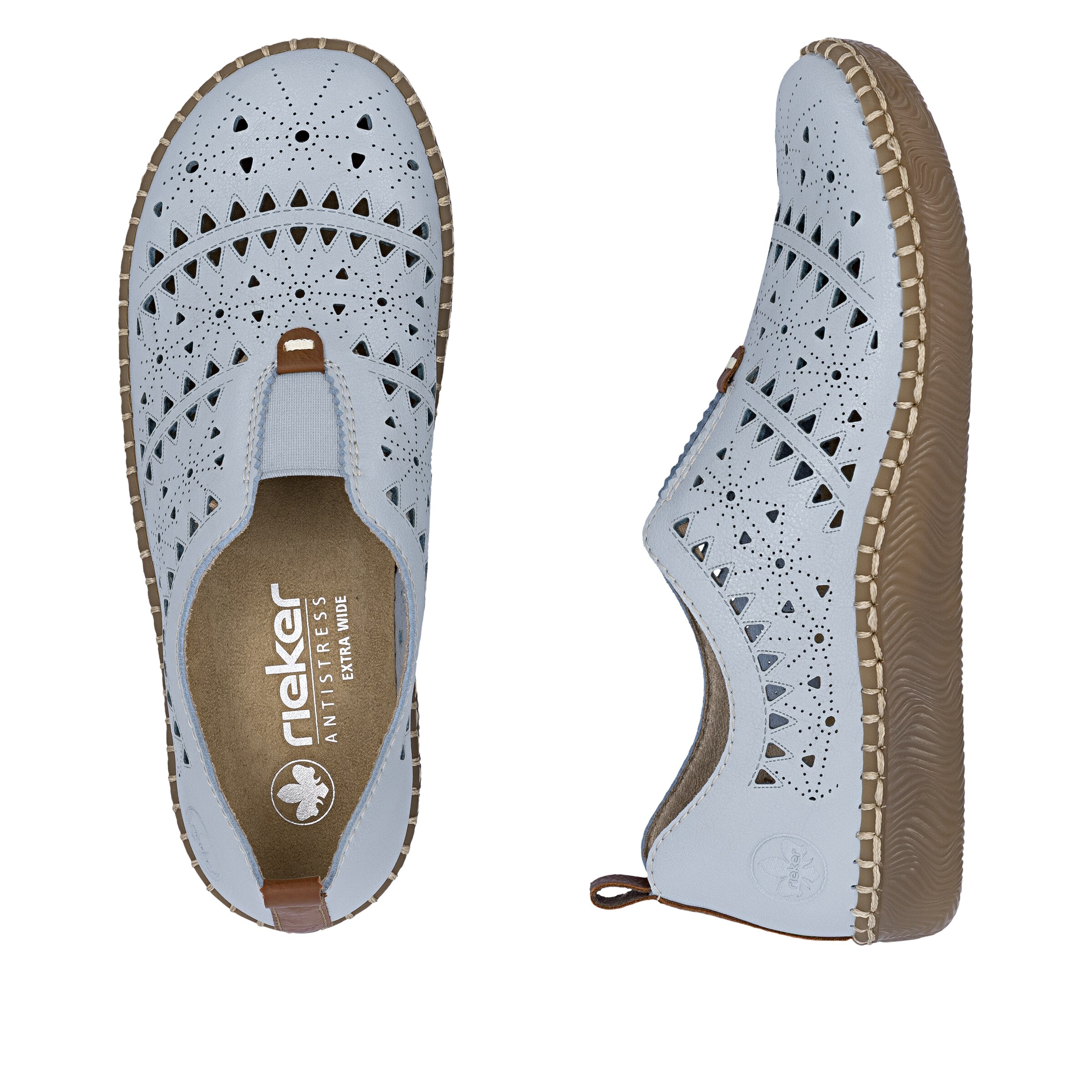 Chaussure basse Rieker en bleu