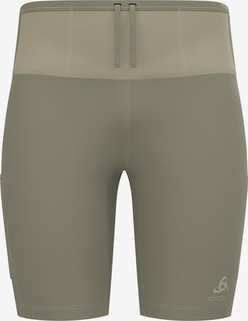 Slimfit Pantaloni sportivi 'X-ALP TRAIL CARGO' di ODLO in beige: frontale