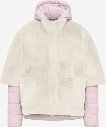 Frieda & Freddies NY Set: Jacke und Cape 'Kay & Polly' in Beige: Vorderseite