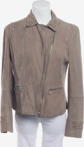 Marc Cain Lederjacke / Ledermantel L in Braun: Vorderseite