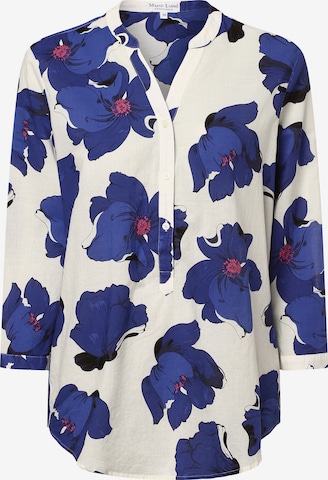 Marie Lund Blouse in Blauw: voorkant