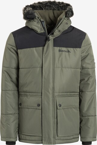 BENCH Winter Jacket in Green: front