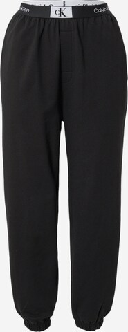 Calvin Klein Underwear Pleat-Front Pants in Black: front